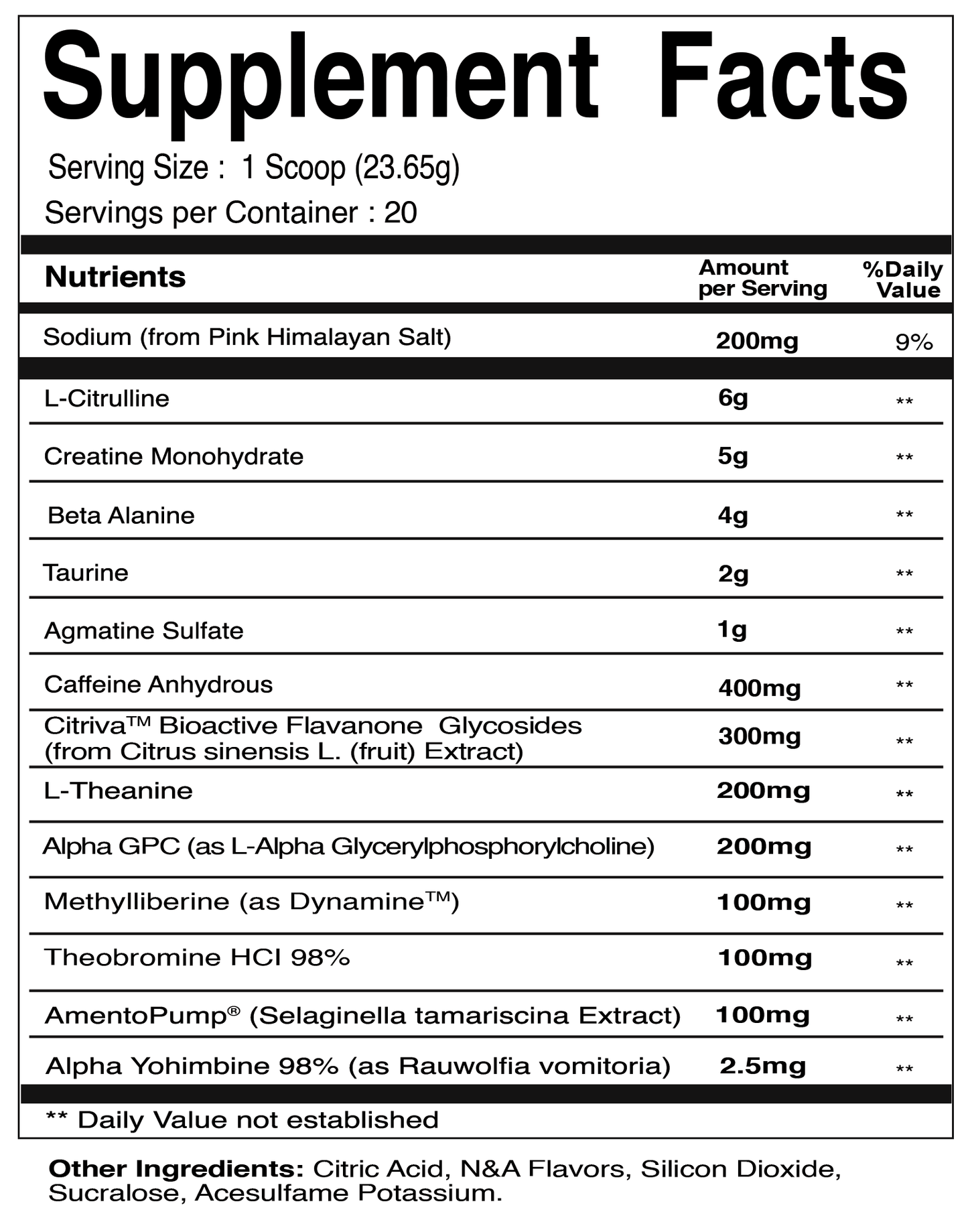 FKWT Pre workout